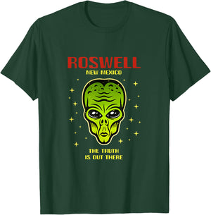 Roswell New Mexico Green Alien UFO Area 51 NM Souvenir T-Shirt - T-Shirt | Forest