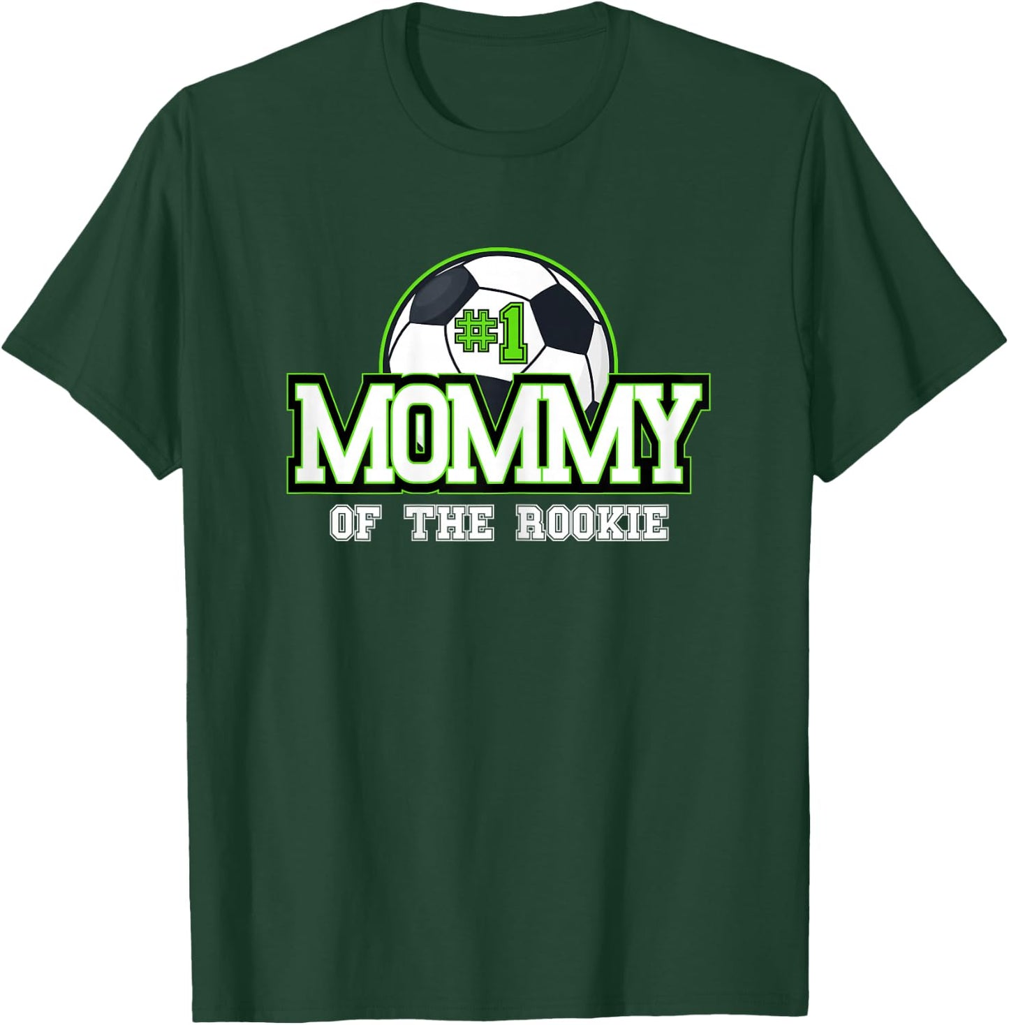 Mommy of Rookie 1st Birthday Soccer Theme Matching Party T-Shirt - T-Shirt | Forest