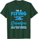 Flying Grandpa Pilot Airplane Lover Aviation Gift Outfit T-Shirt - T-Shirt | Forest