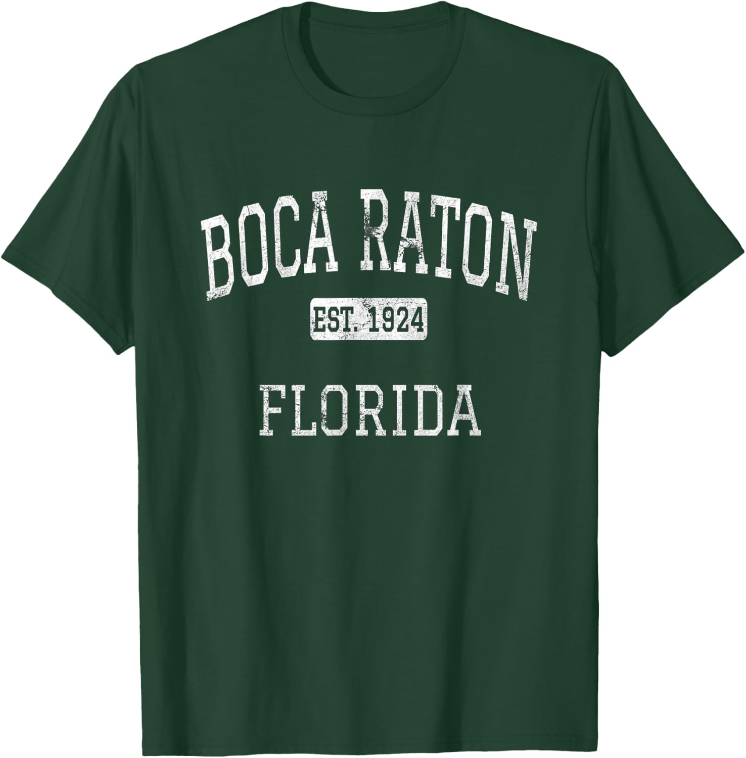 Boca Raton Florida FL Vintage T-Shirt - T-Shirt | Forest