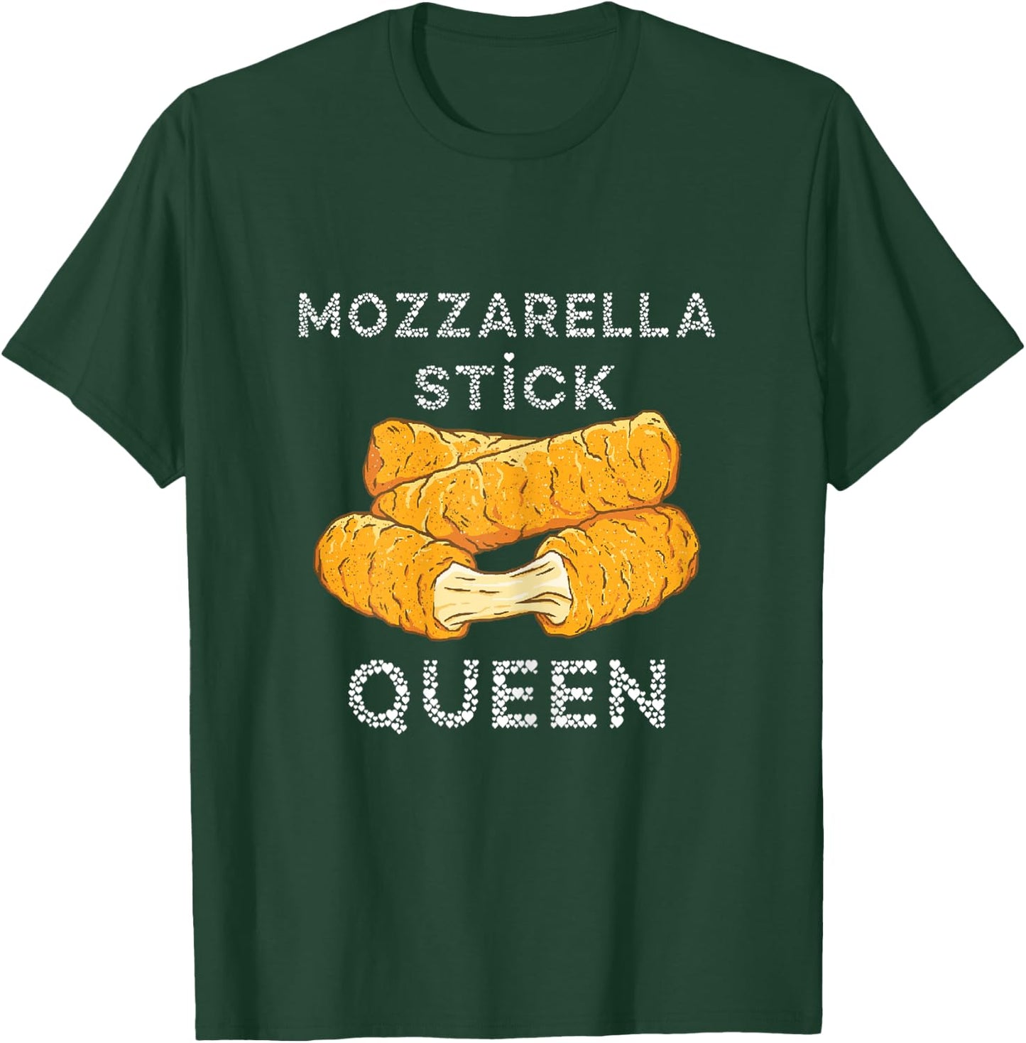 Mozzarella Sticks Queen Mozzarella Sticks Lover Food Bread T-Shirt - T-Shirt | Forest