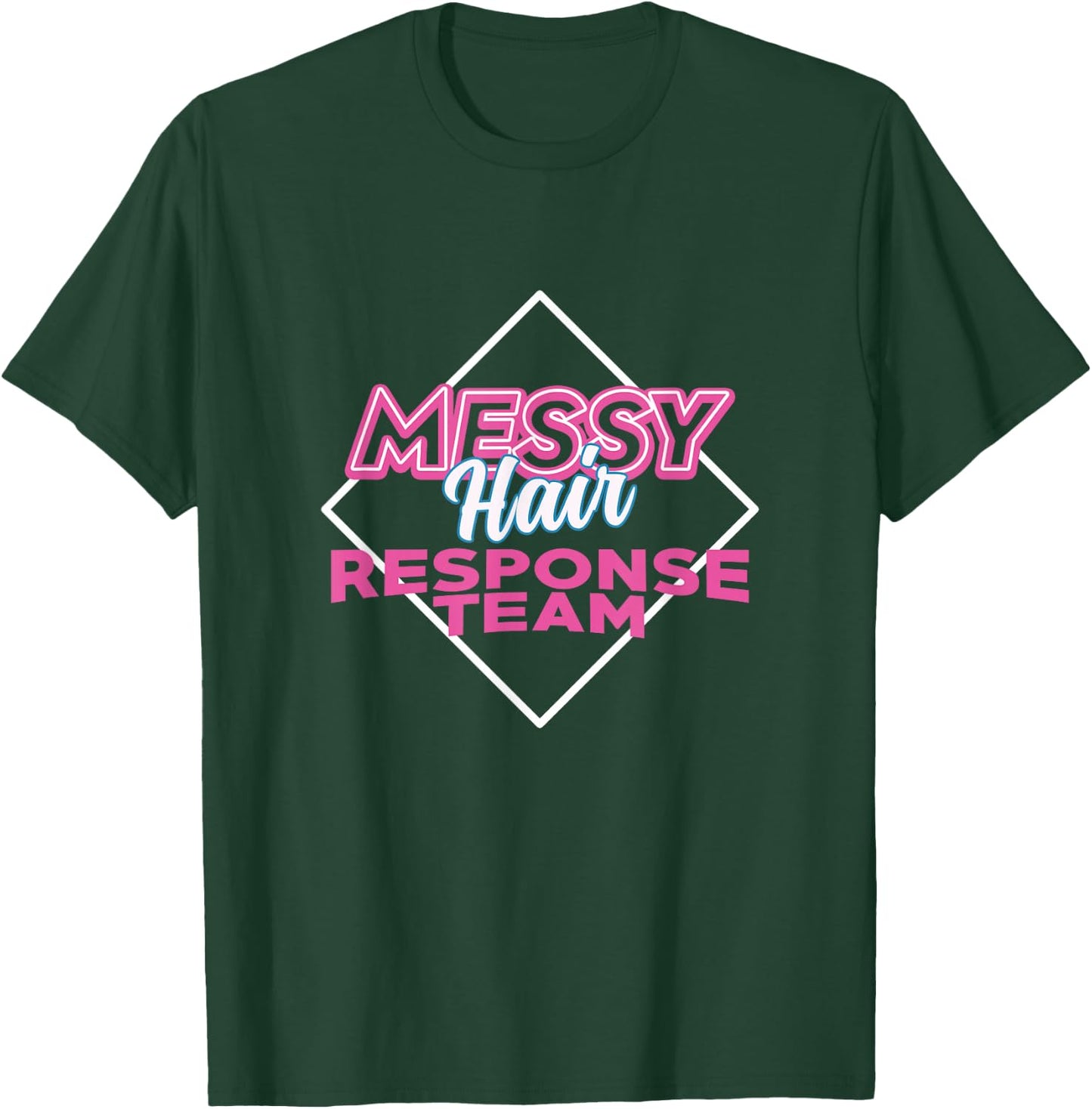 Funny Barber Gift Messy Hair Response Team Stylist T-Shirt - T-Shirt | Forest