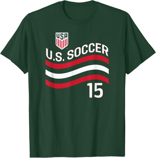 Cristian Roldan 15 Navy USMNT Officially Licensed T-Shirt - T-Shirt | Forest