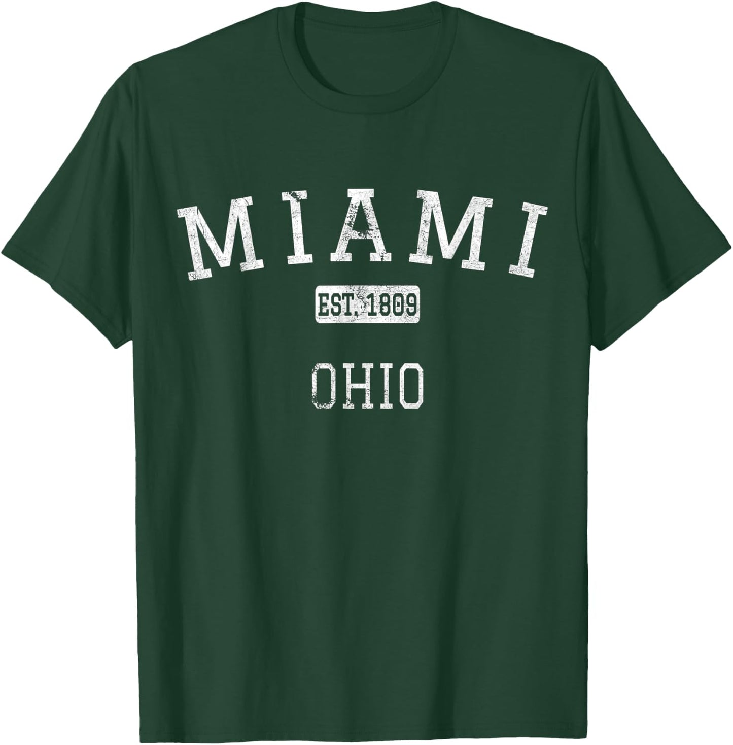 Miami Ohio OH Vintage T-Shirt - T-Shirt | Forest