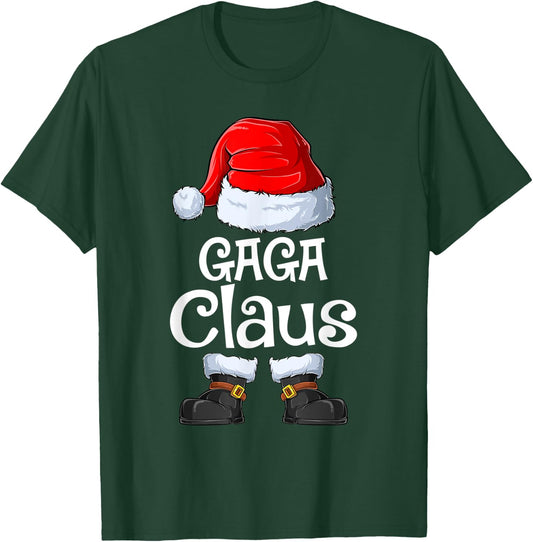 GAGA Claus Family Matching GAGA Claus Pajama T-Shirt - T-Shirt | Forest