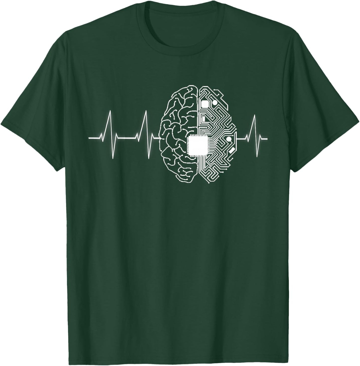 Machine Learning AI Data Science Heartbeat Data Engineer T-Shirt - T-Shirt | Forest