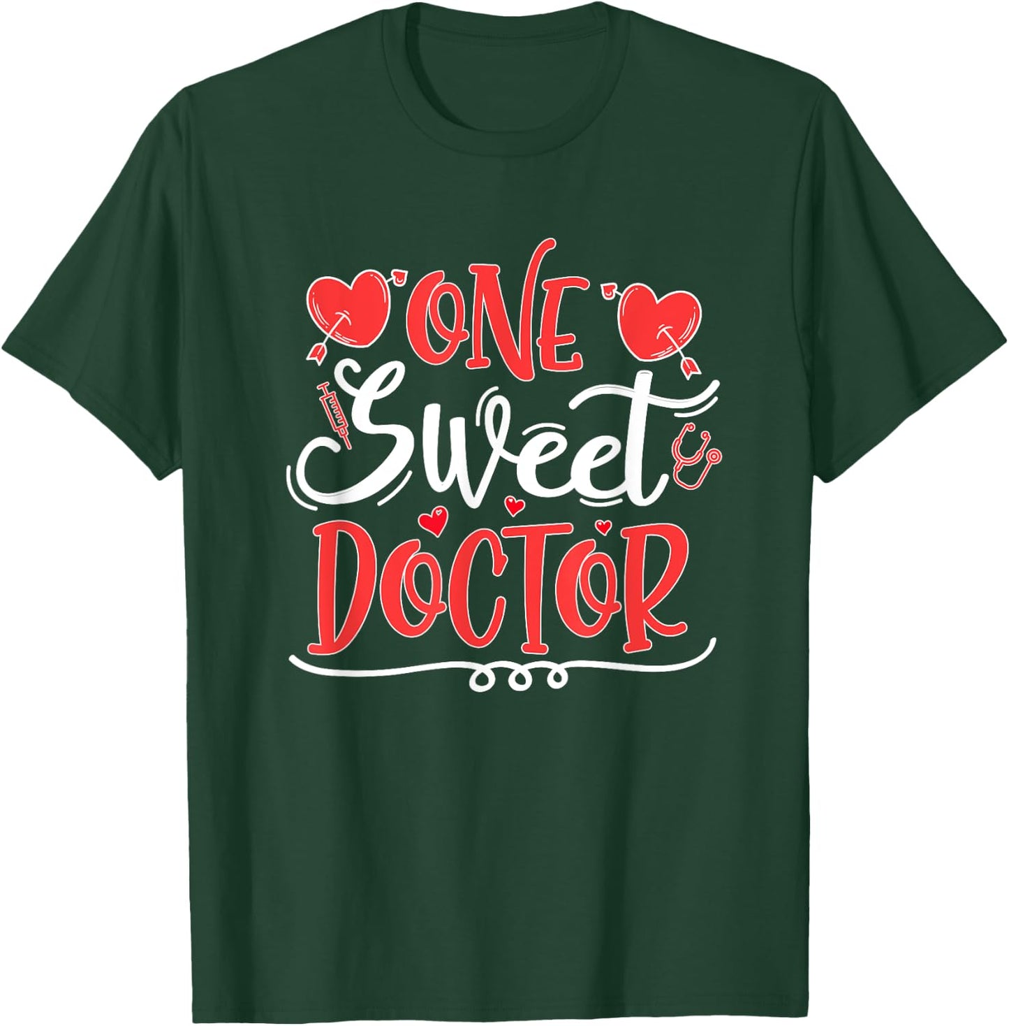 Valentine Doctor Medical Physicians Valentines Day T-Shirt - T-Shirt | Forest