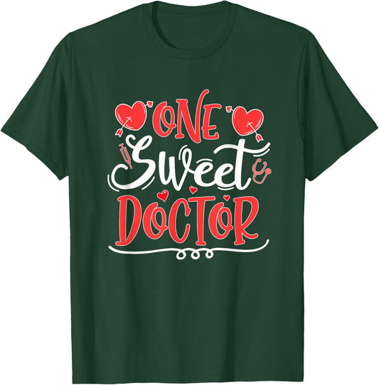 Valentine Doctor Medical Physicians Valentines Day T-Shirt - T-Shirt | Forest