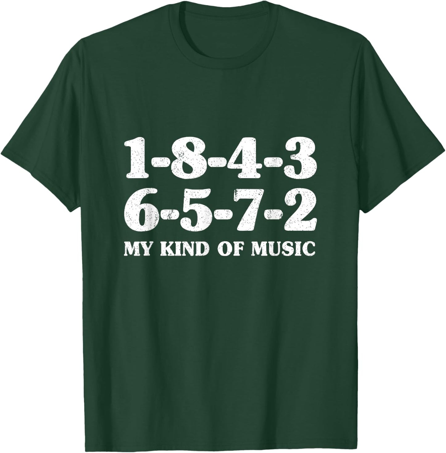 1-8-4-3-6-5-7-2 My Kind of Music 18436572 V8 Big Block T-Shirt - T-Shirt | Forest