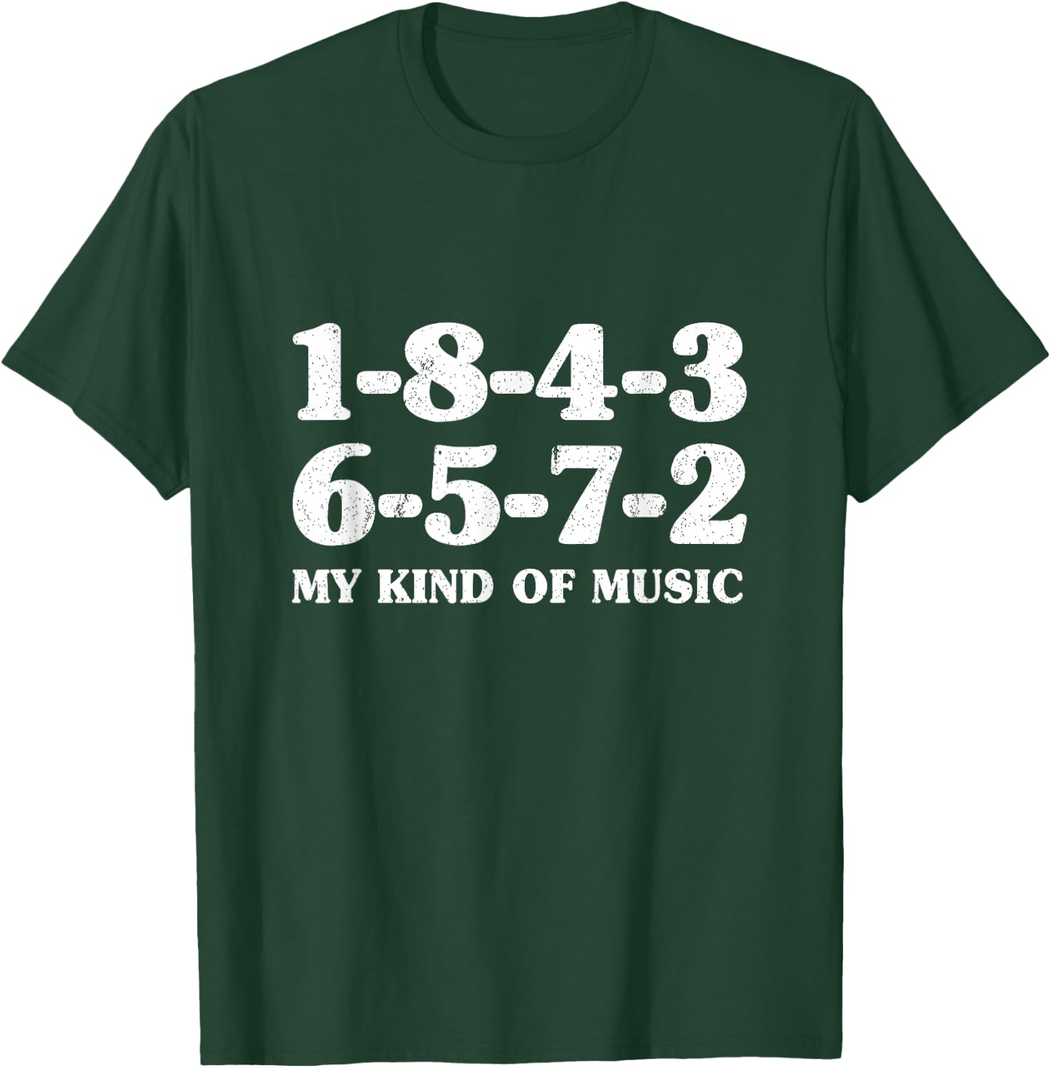 1-8-4-3-6-5-7-2 My Kind of Music 18436572 V8 Big Block T-Shirt - T-Shirt | Forest