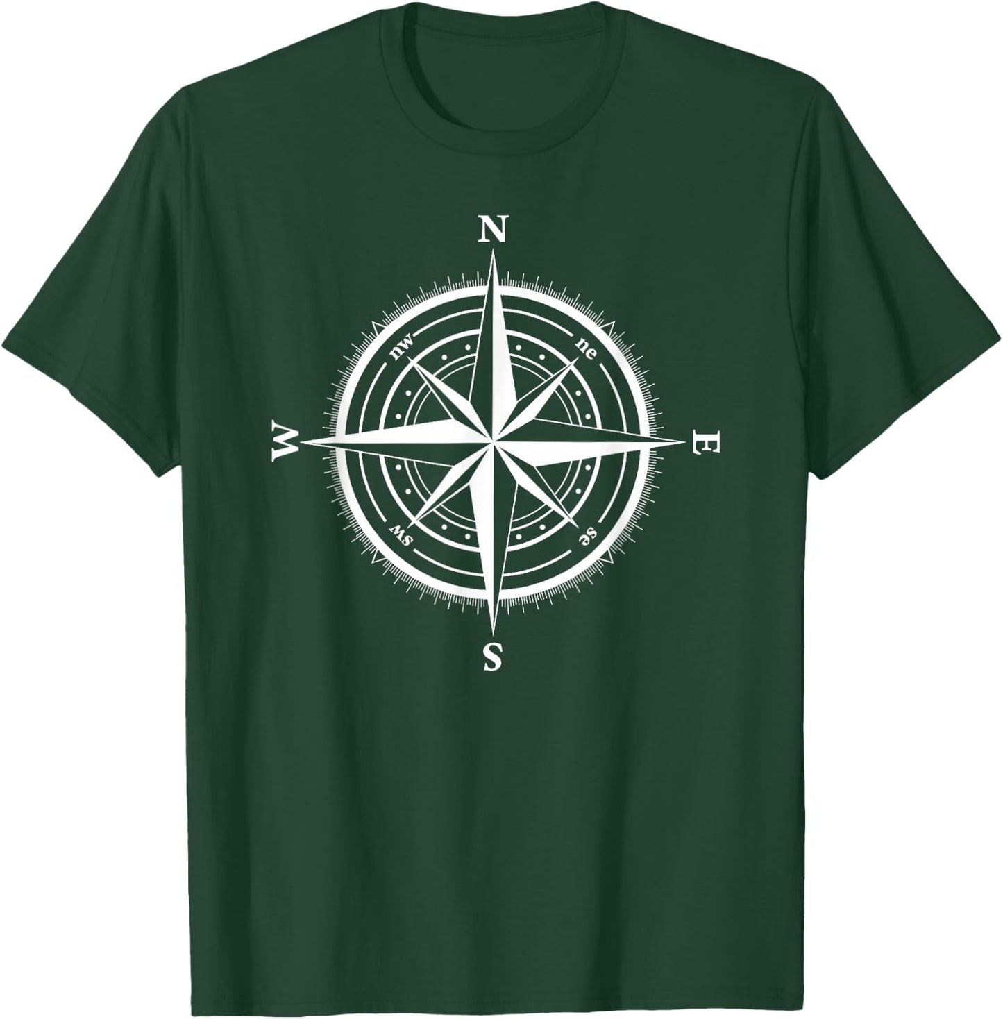 Nautical Compass T-Shirt - T-Shirt | Forest
