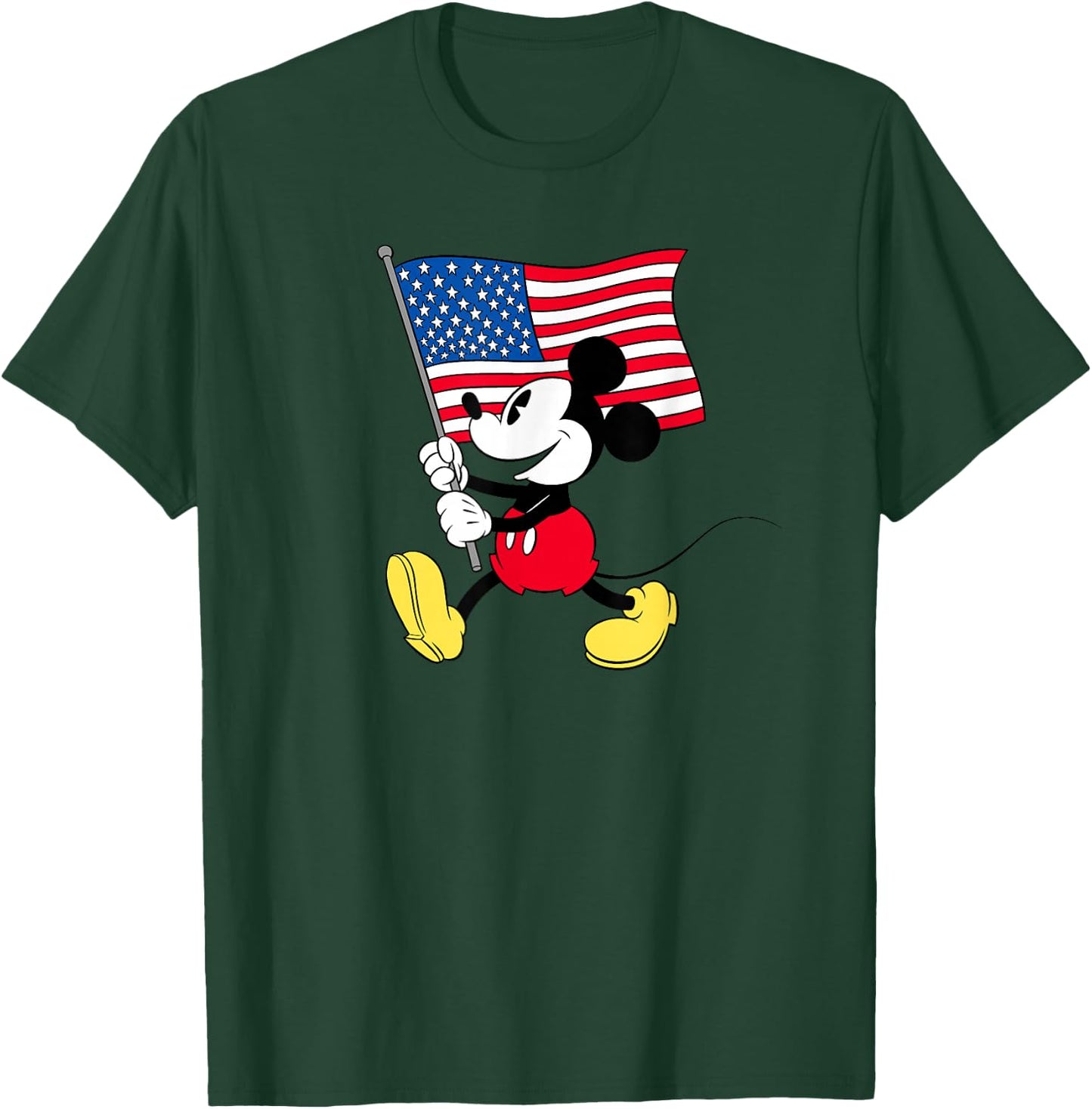 Disney Mickey Mouse Americana Flag Small T-Shirt - T-Shirt | Forest