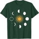 Sun Lunar Phases Moon Phase Earth Hemisphere New Moon T-Shirt - T-Shirt | Forest