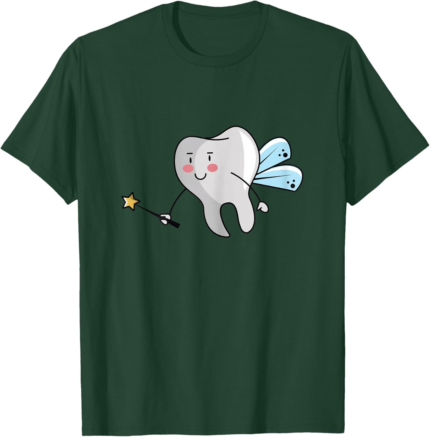 Tooth Fairy Design for Dental Assistant, Dental Hygienist T-Shirt - T-Shirt | Forest