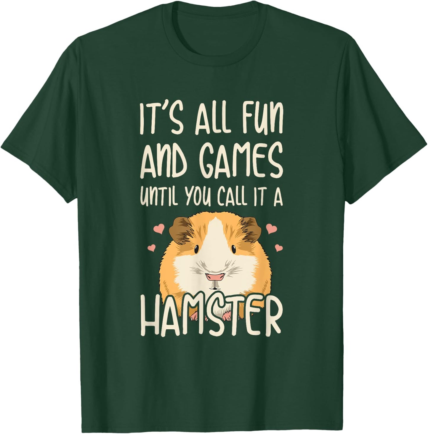 Guinea Pig Quote - Black, Small - Cute Guinea Pig Lover Quote - , Short Sleeve, , Classic Fit, Imported T-Shirt - T-Shirt | Forest
