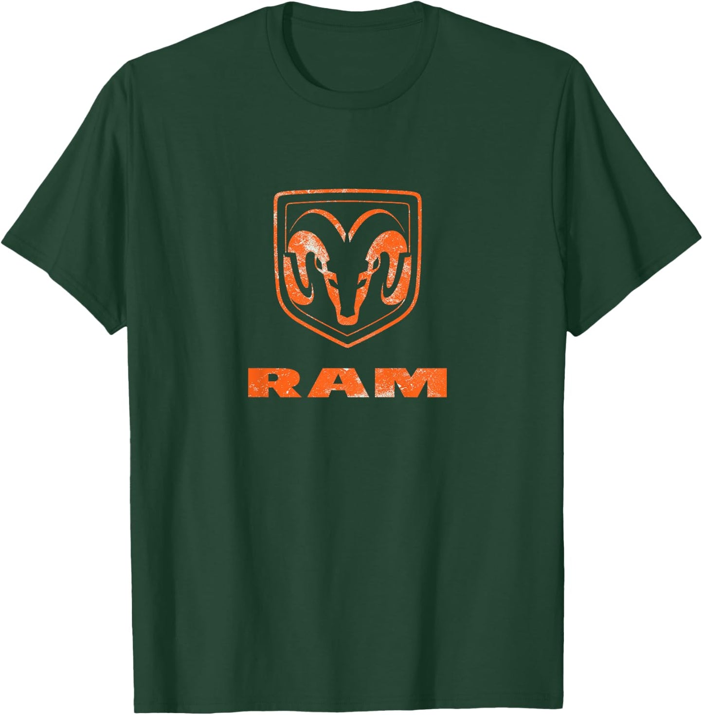 RAM Trucks Orange Logo Distressed T-Shirt - T-Shirt | Forest