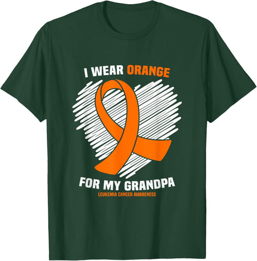 I Wear Orange For My Grandpa Leukemia Cancer Awareness