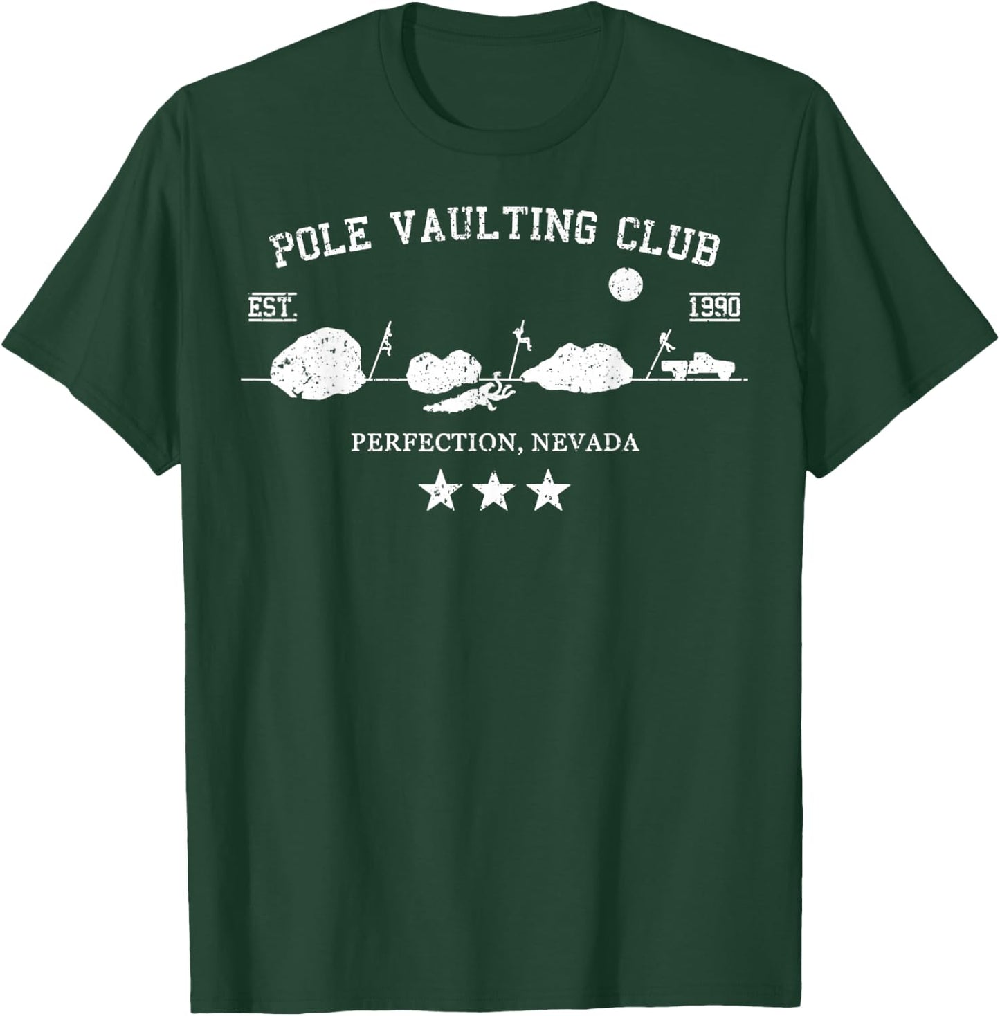 Vintage Pole Vaulting Club Perfection, Nevada T-Shirt - T-Shirt | Forest