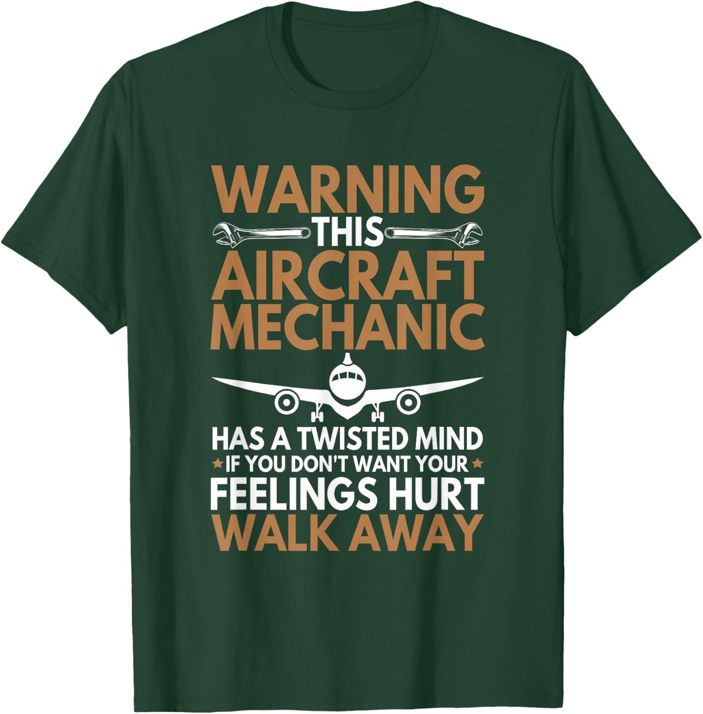 Funny Aircraft Mechanic Airplane Mechanic T-Shirt - T-Shirt | Forest