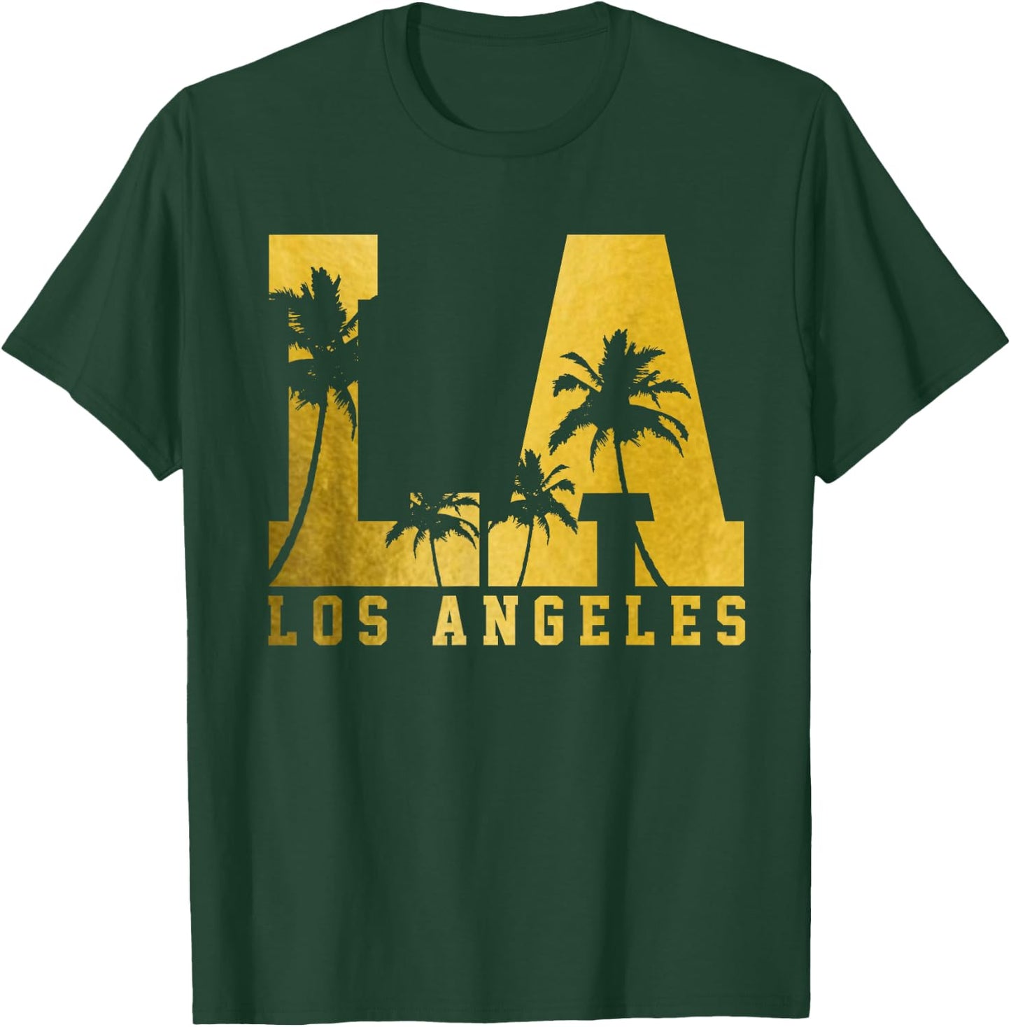 Los Angeles LA Vintage California Palm Trees T-Shirt - T-Shirt | Forest
