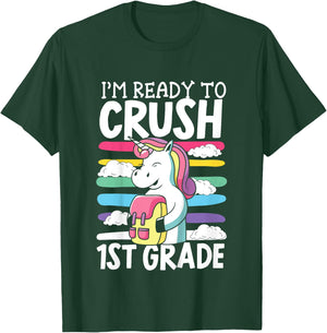 Kids I'm Ready To Crush First Day Of School Back To School T-Shirt - T-Shirt | Forest