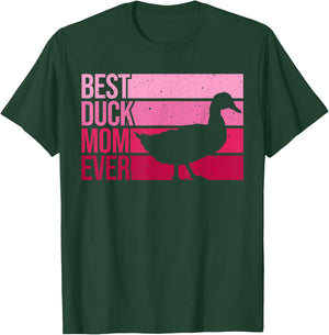 Funny Duck Mom Art Girls Mother's Day Duck Lovers T-Shirt - T-Shirt | Forest