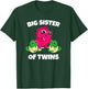 Big Sister Of Twins - New Sister Sibling T-Shirt - T-Shirt | Forest