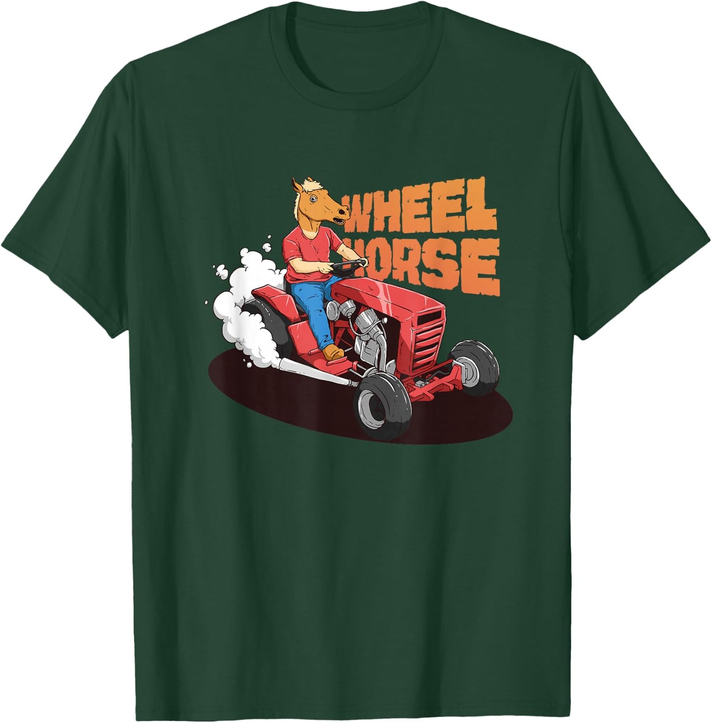 Funny Farm Tractor Shirt Wheel Horse Animal Farmers Rancher T-Shirt - T-Shirt | Forest