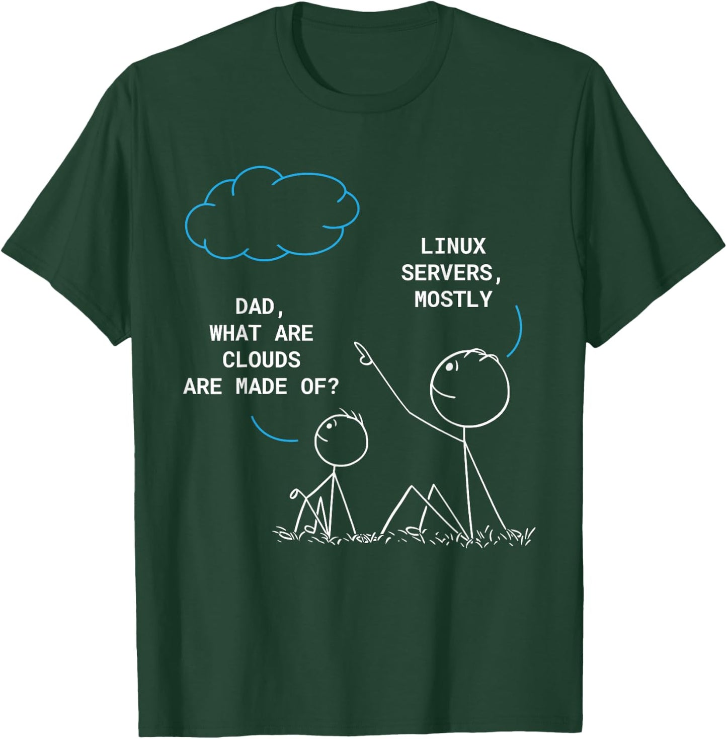 Cloud IT Professional Sys Admin Programming Coding Funny T-Shirt - T-Shirt | Forest