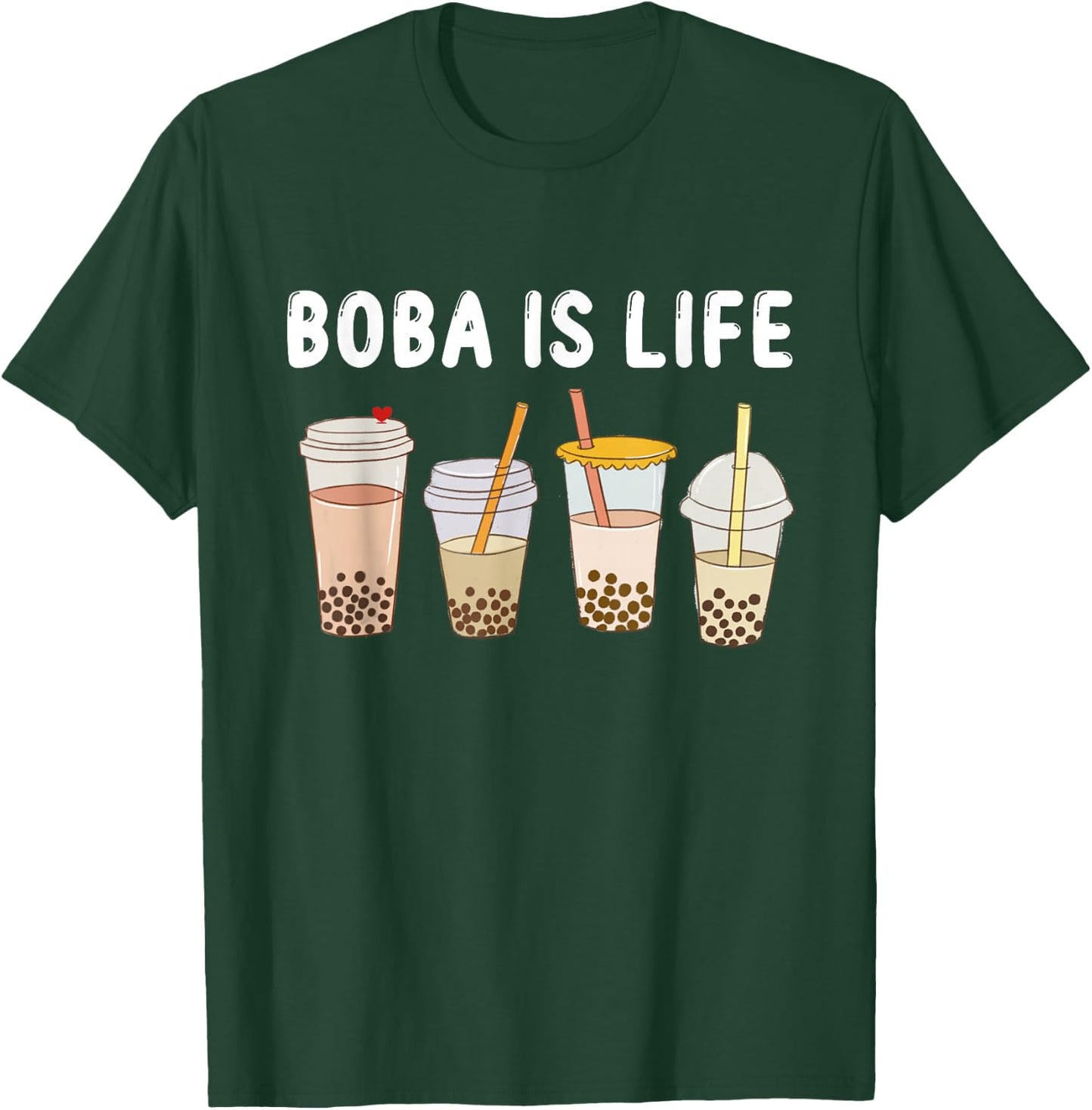 Boba is Life Funny Kawaii Bubble Milk - Bubble Tea Boba Tea T-Shirt - T-Shirt | Forest