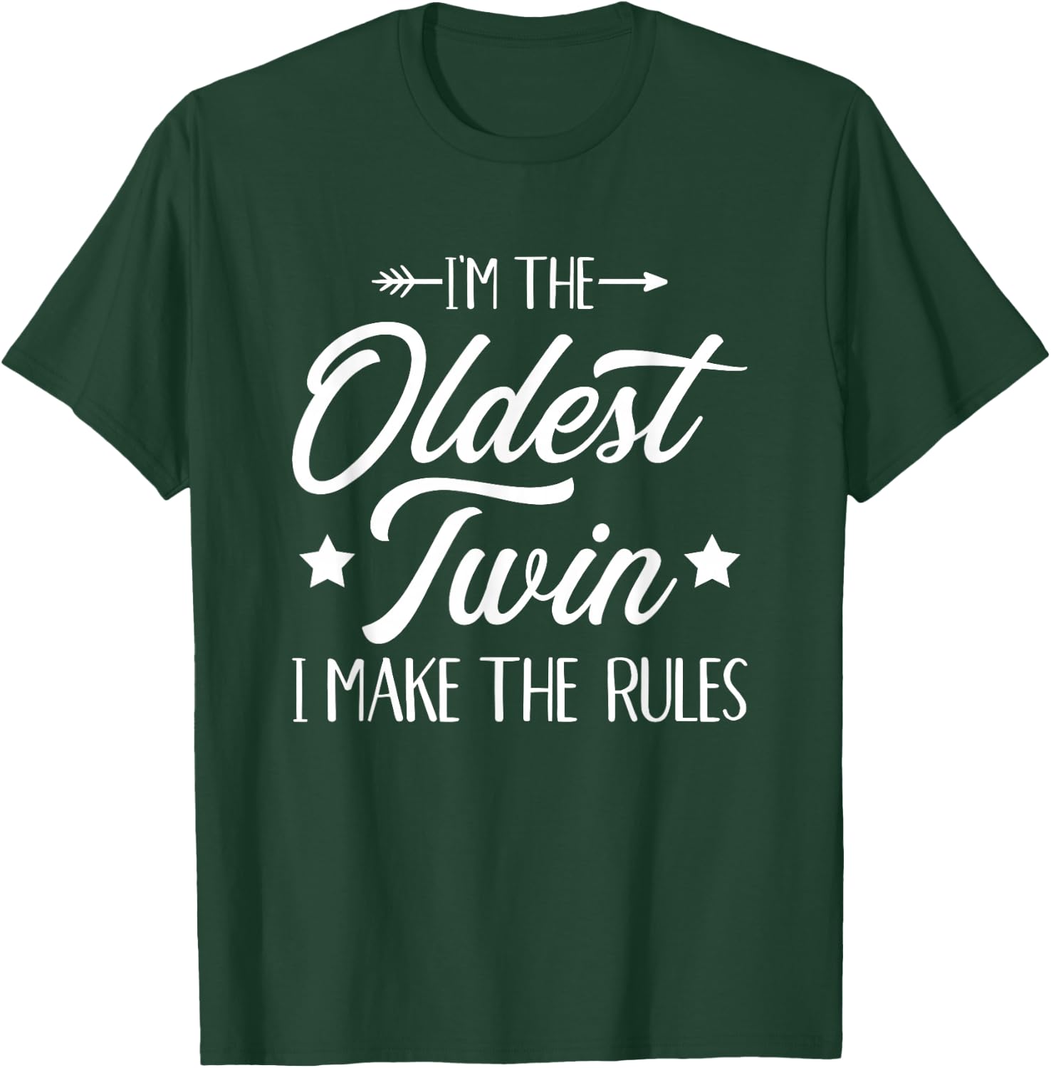 Older Twin Funny Saying T-Shirt - T-Shirt | Forest