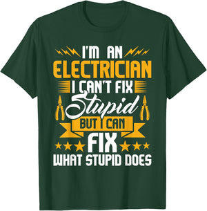 I'm An Electrician - Lineman Wiring Wireman Electrical T-Shirt - T-Shirt | Forest