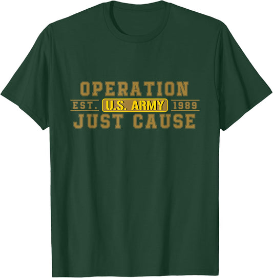 Operation Just Cause OJC Veteran US Army T-Shirt - T-Shirt | Forest