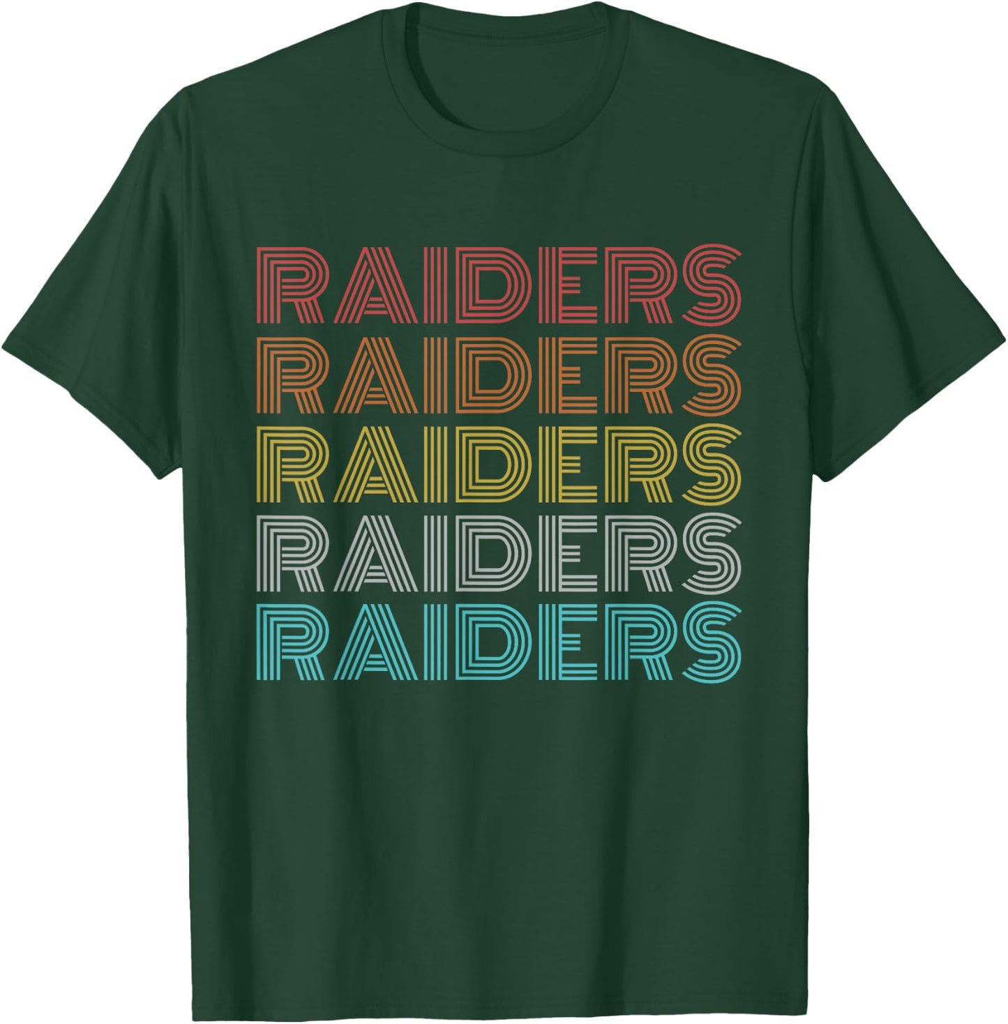 Retro Vintage Raiders T-Shirt - T-Shirt | Forest