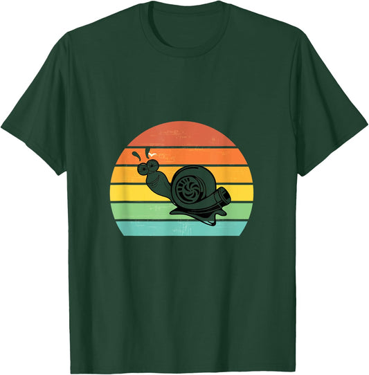 Turbo Snail Boost Racing Team Car Engine Steam Punk Style T-Shirt - T-Shirt | Forest