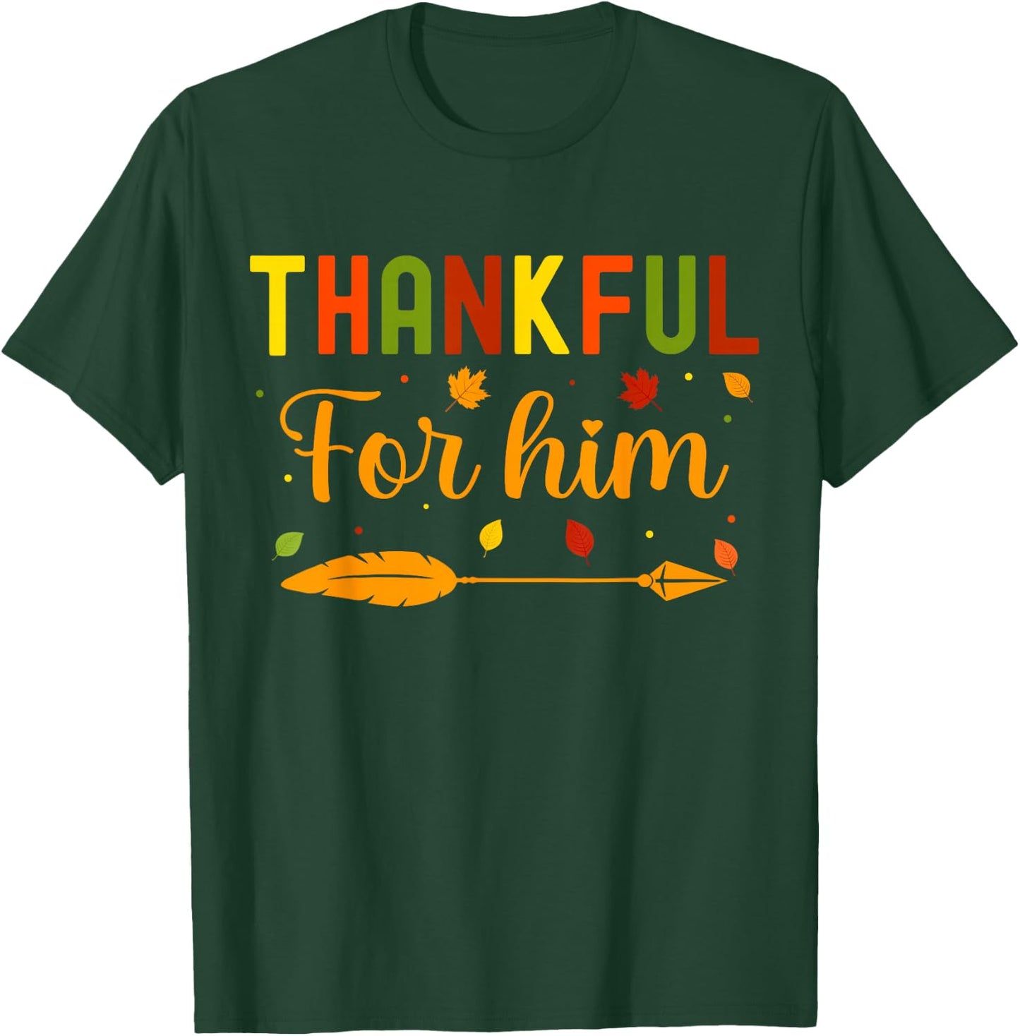 Thankful Thanksgiving Couples Fall Thankful T-Shirt - T-Shirt | Forest