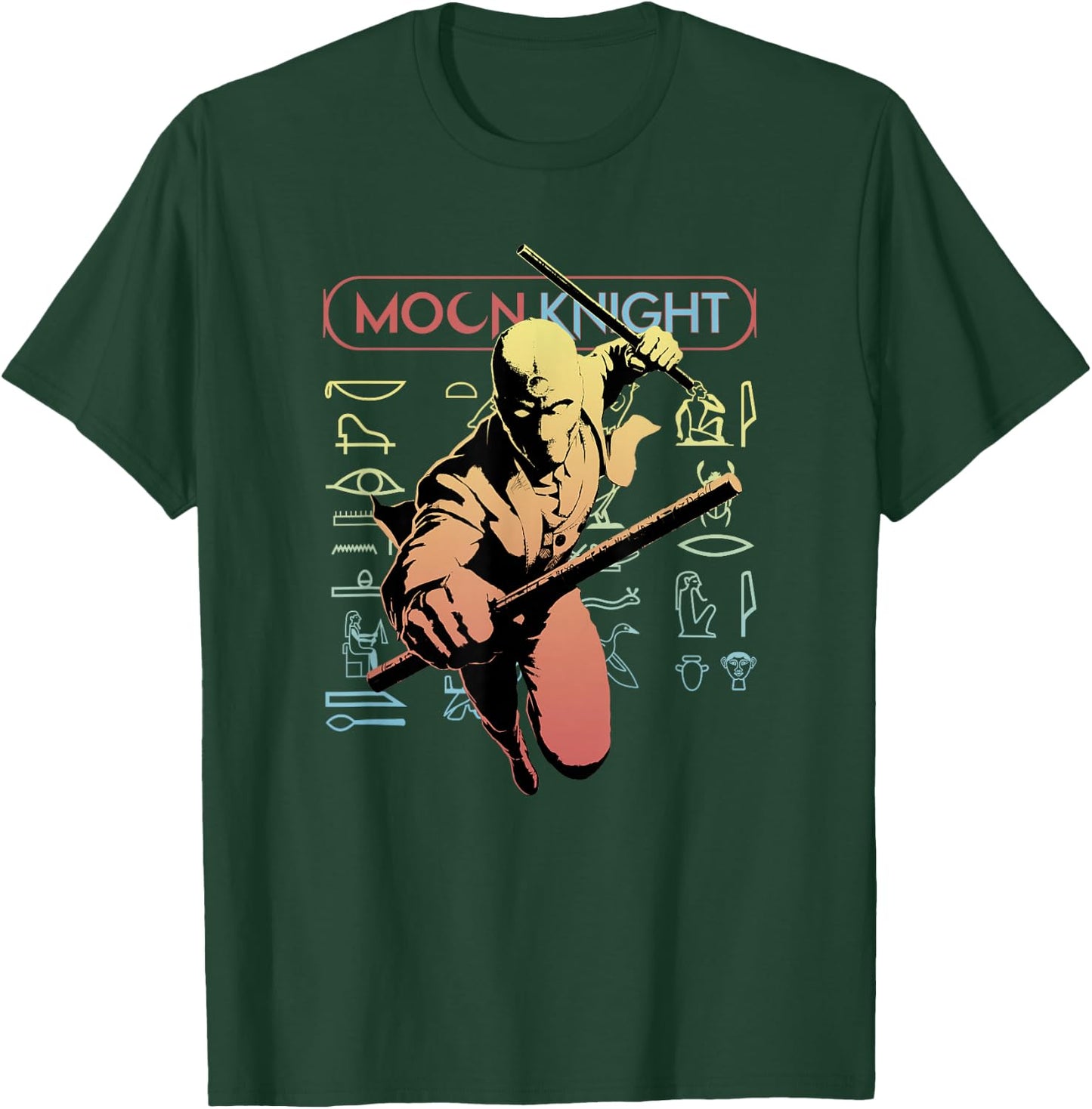 Marvel Moon Knight Action Poster T-Shirt - T-Shirt | Forest