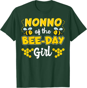 Bee Nonno Birthday Party Beekeeper Honey Family Theme Garden T-Shirt - T-Shirt | Forest
