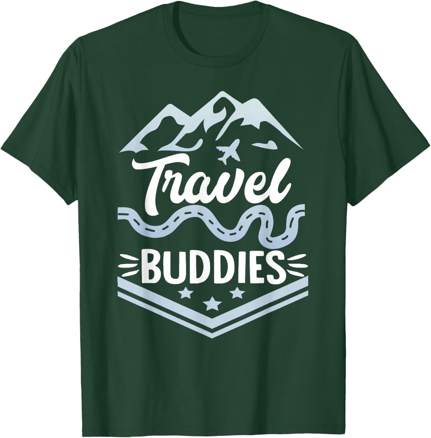 Traveller Flight Vacation Travel Buddies T-Shirt - T-Shirt | Forest