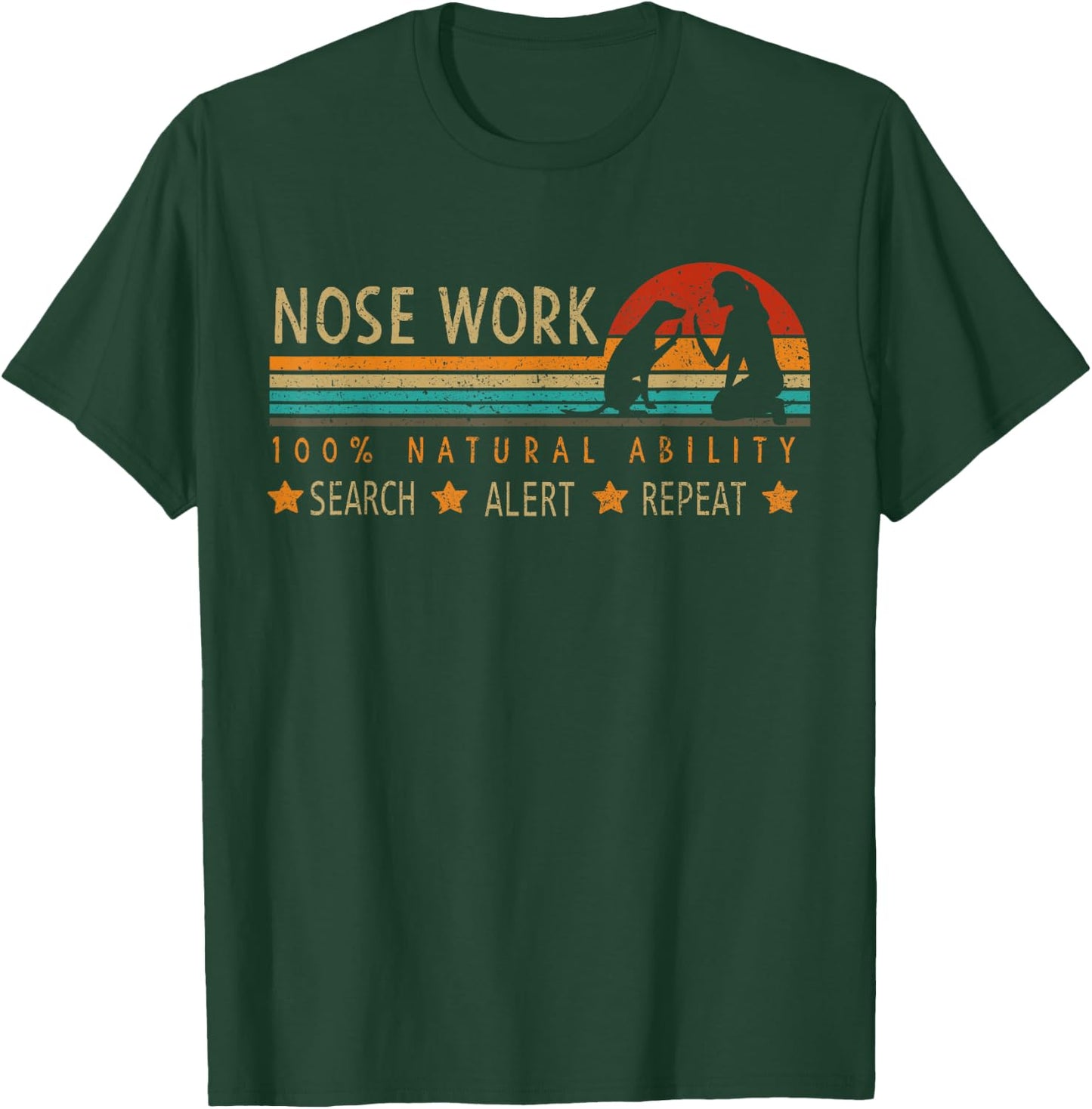 Nosework Dog sport Training Nose Work scent work for dogs Men Women Kids T-Shirt - T-Shirt | Forest