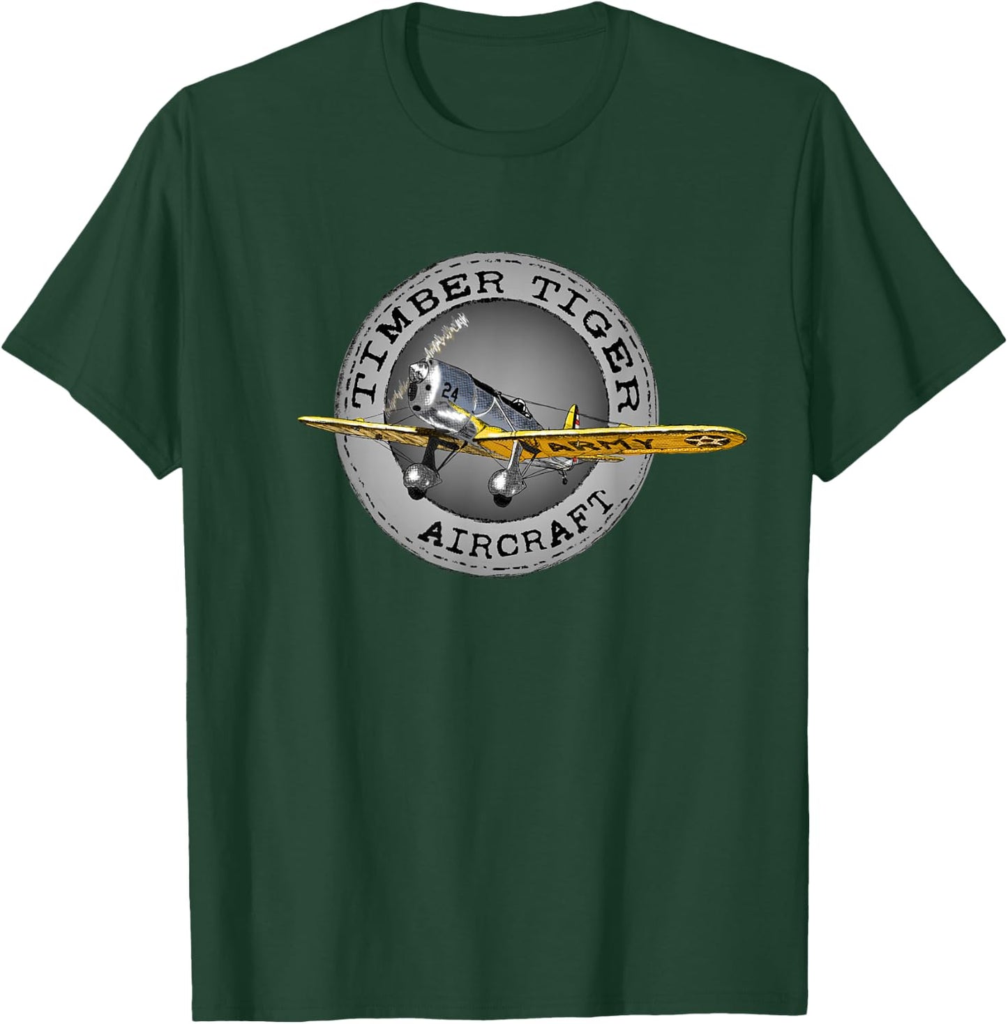 Timber Tiger Aircraft T-Shirt - T-Shirt | Forest