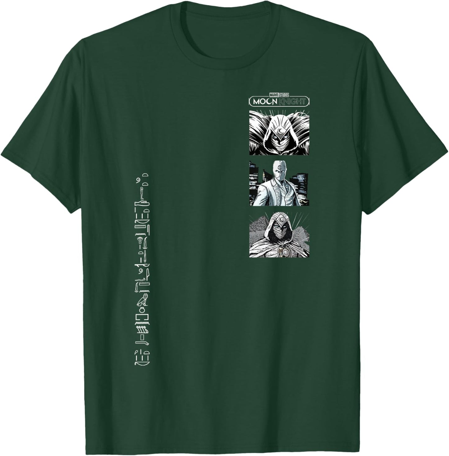 Marvel Moon Knight Comic Panels Logo T-Shirt - T-Shirt | Forest