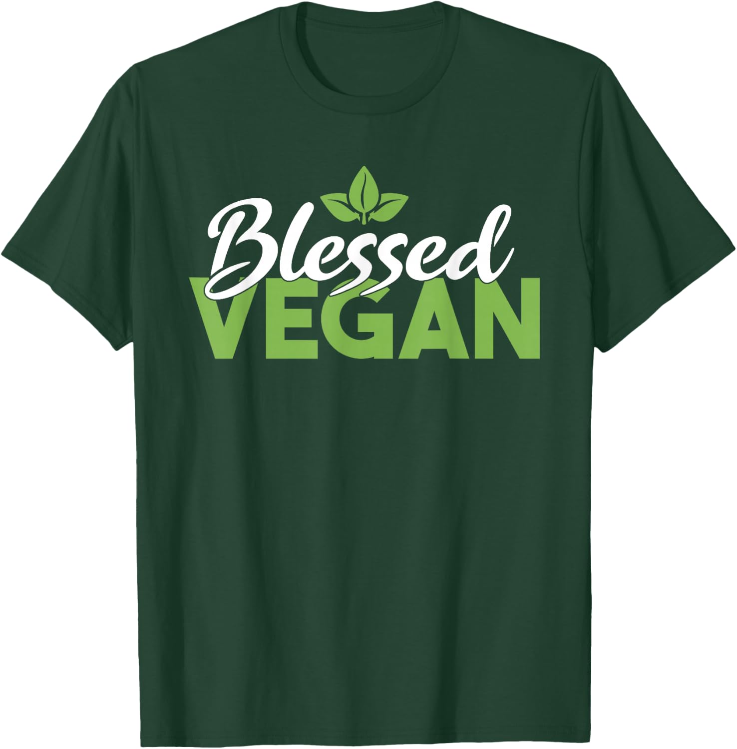 Blessed Vegan Veggie Lover Vegan T-Shirt - T-Shirt | Forest