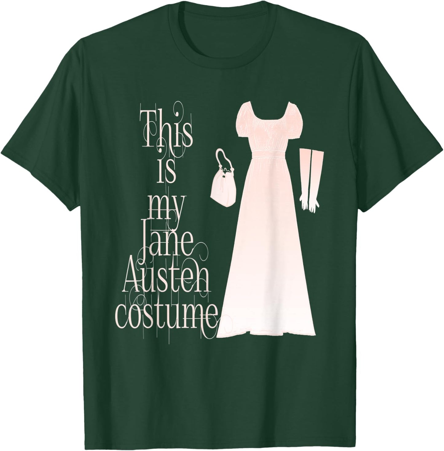 This Is My Jane Austen Costume Funny Halloween Vintage T-Shirt - T-Shirt | Forest