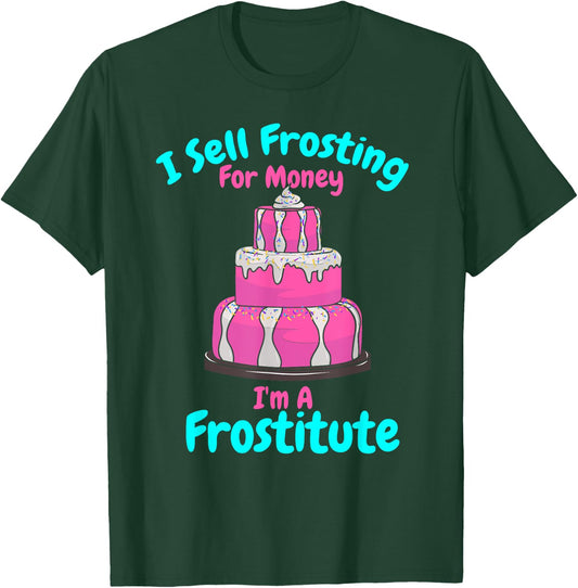 Crazy Cake Lady Cake Decorating Humor Funny Cake Decorator T-Shirt - T-Shirt | Forest