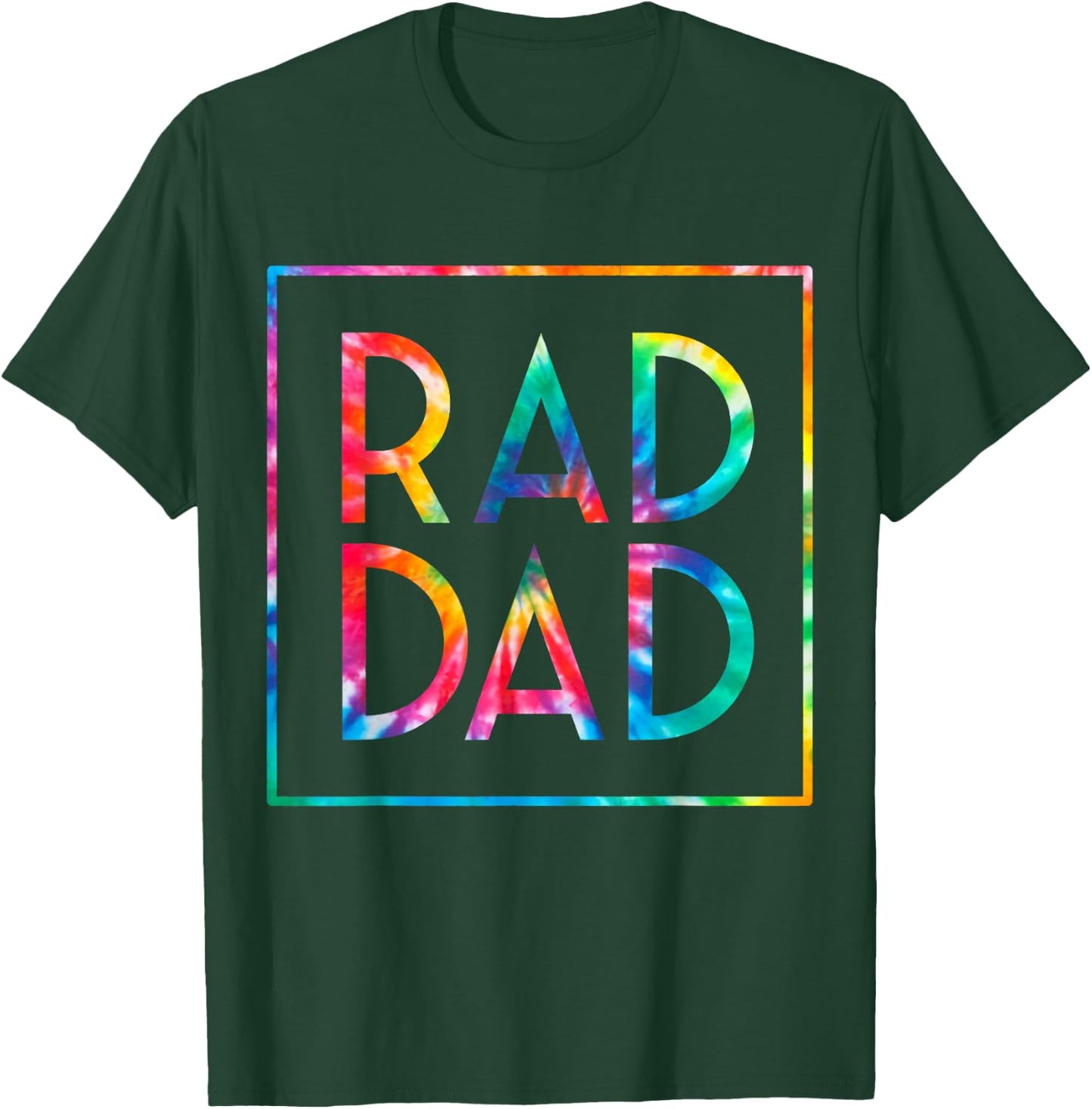 Rad Dad Tie Dye Dad Jokes Funny Father’s Day 2022 Men T-Shirt - T-Shirt | Forest