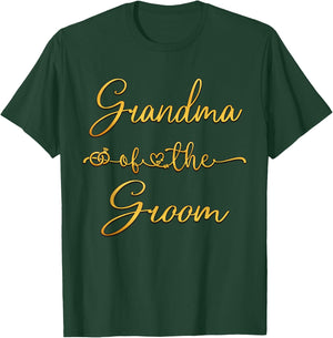 Grandmother of the Groom Wedding Party Idea T-Shirt - T-Shirt | Forest