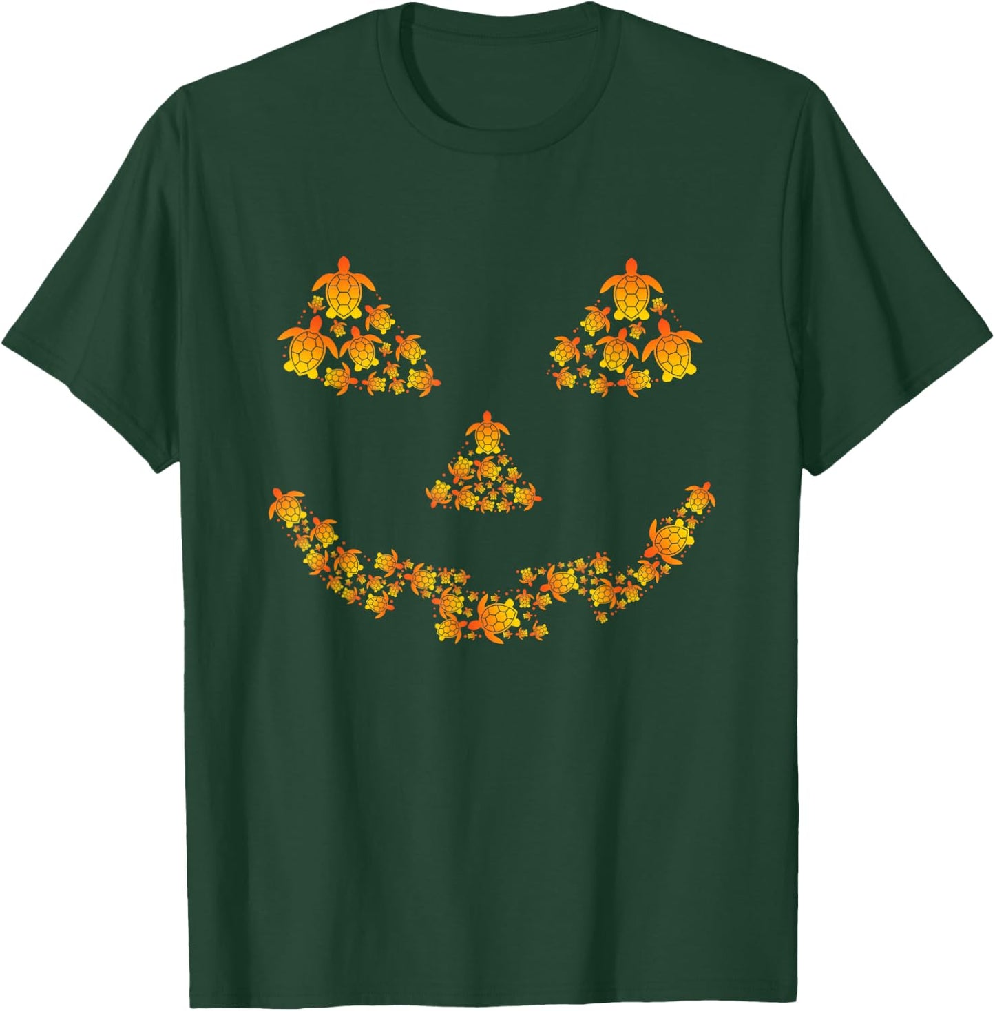 Cute Pumpkin Jack O Lantern Turtle Sea Halloween Costume T-Shirt - T-Shirt | Forest