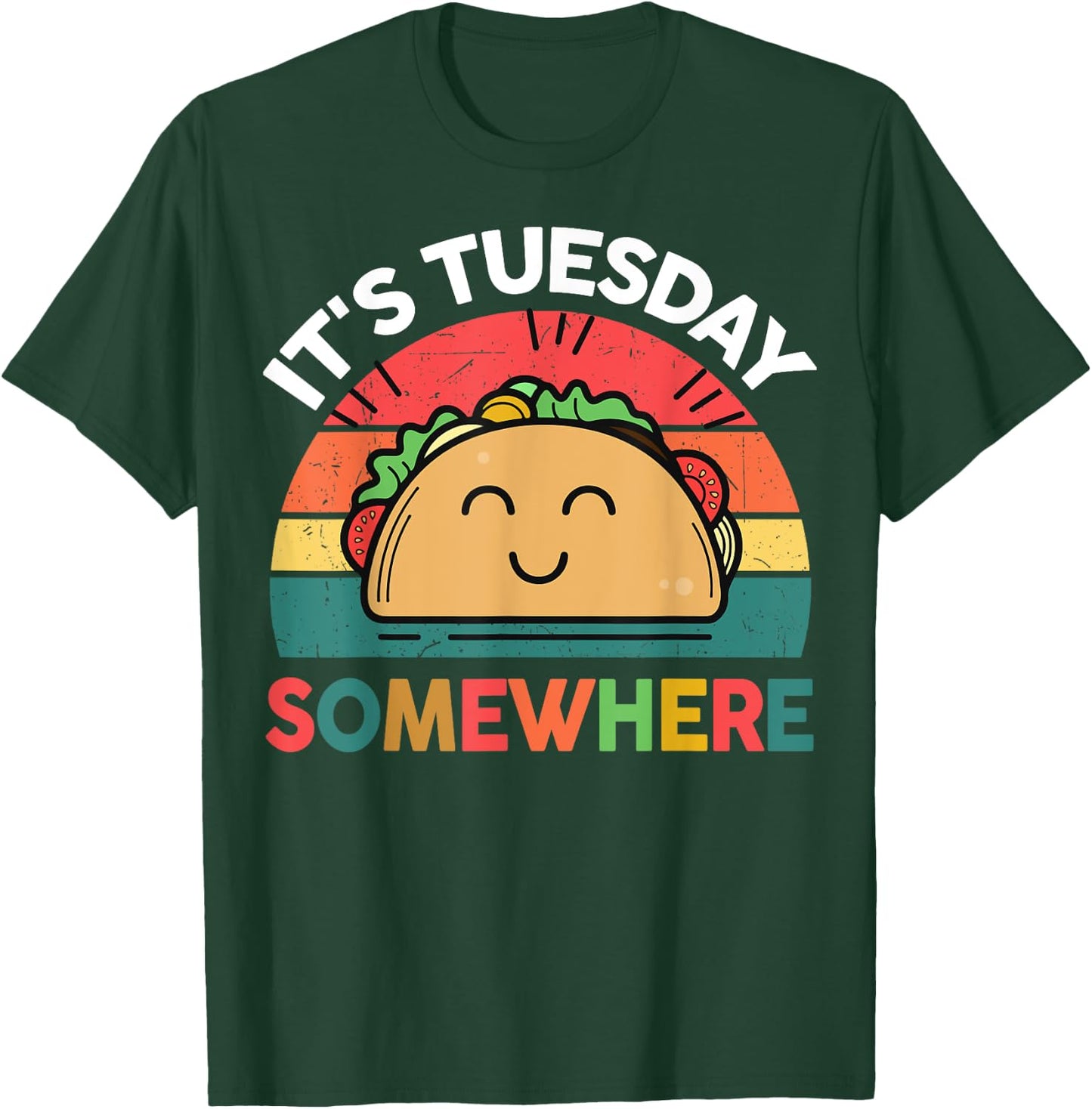 Taco-Shirt Its Tuesday Somewhere Cute Funny Kids Boy Toddler T-Shirt - T-Shirt | Forest