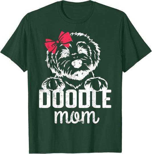 Vintage Doodle Mom Mother - Aussie Doodle & Goldendoodle T-Shirt - T-Shirt | Forest